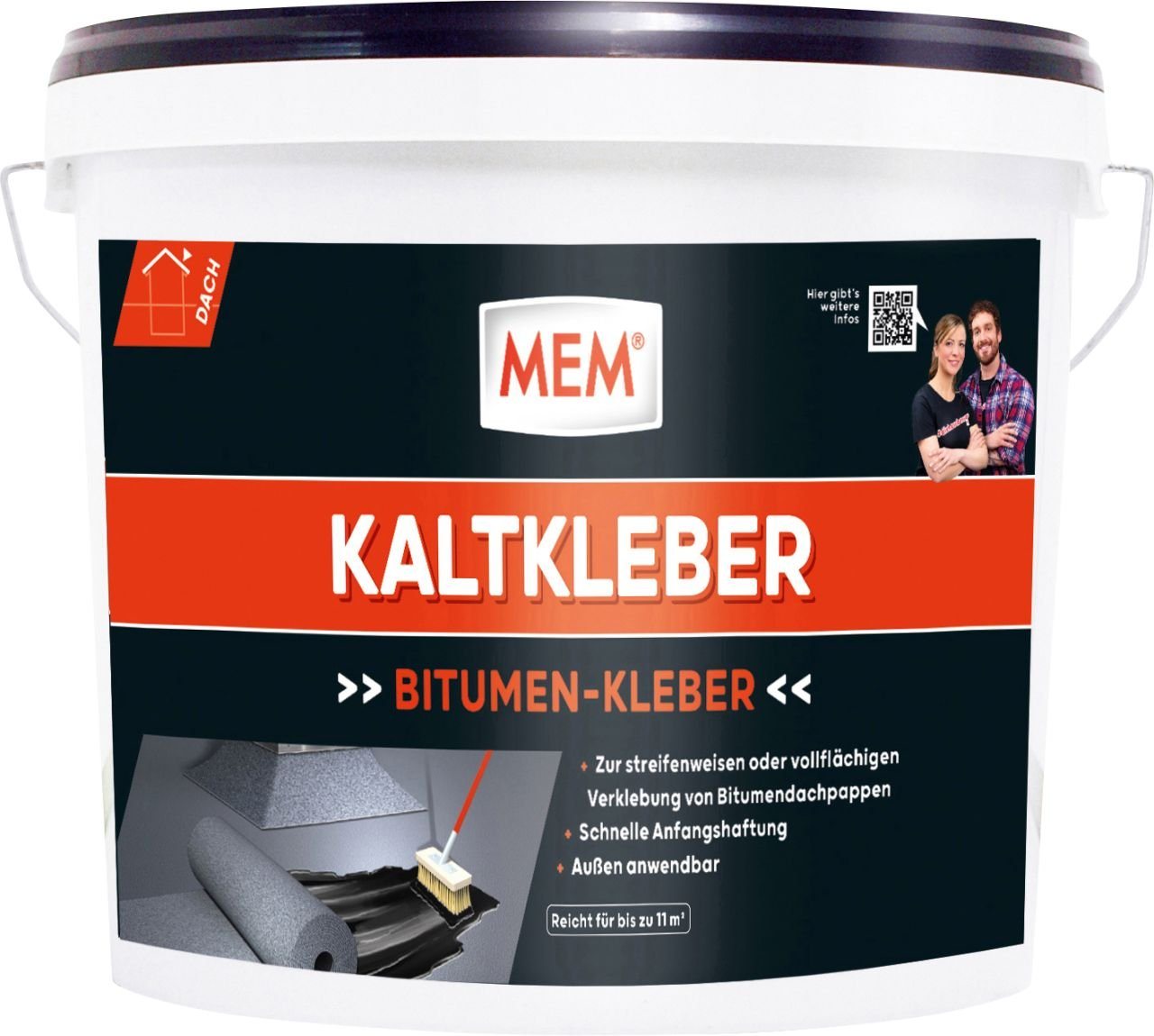 MEM Bauchemie Dichtungsband MEM Bitumen Kaltkleber 6,5 kg von MEM Bauchemie