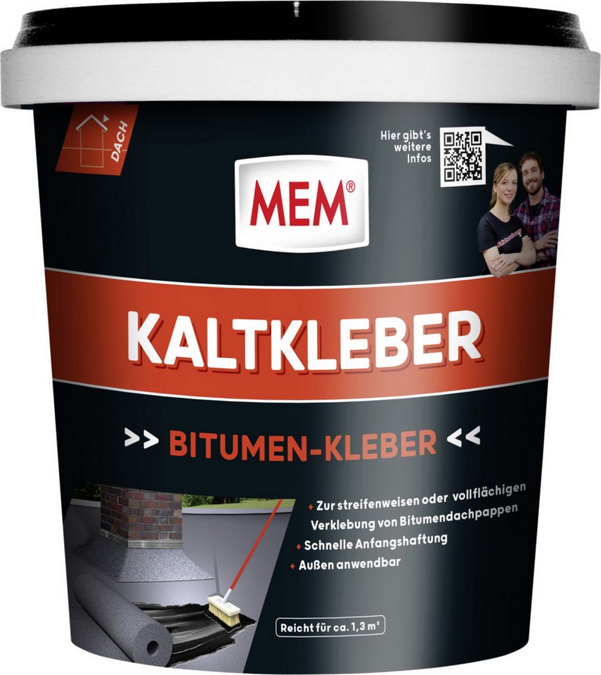 MEM Bauchemie Dichtungsband MEM Bitumen Kaltkleber 800 g von MEM Bauchemie