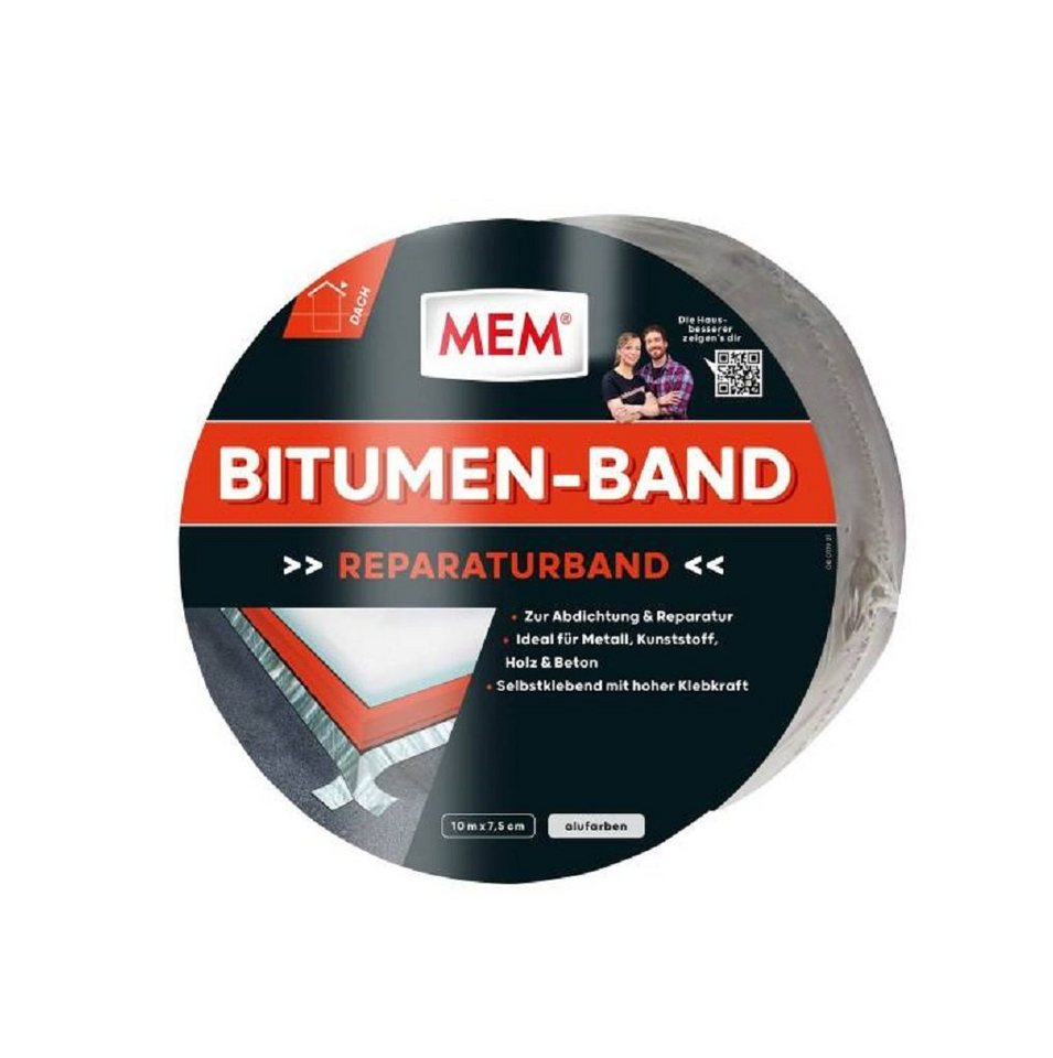 MEM Bauchemie Dichtungsband MEM Bitumenband Alu 7,5cmx10m von MEM Bauchemie