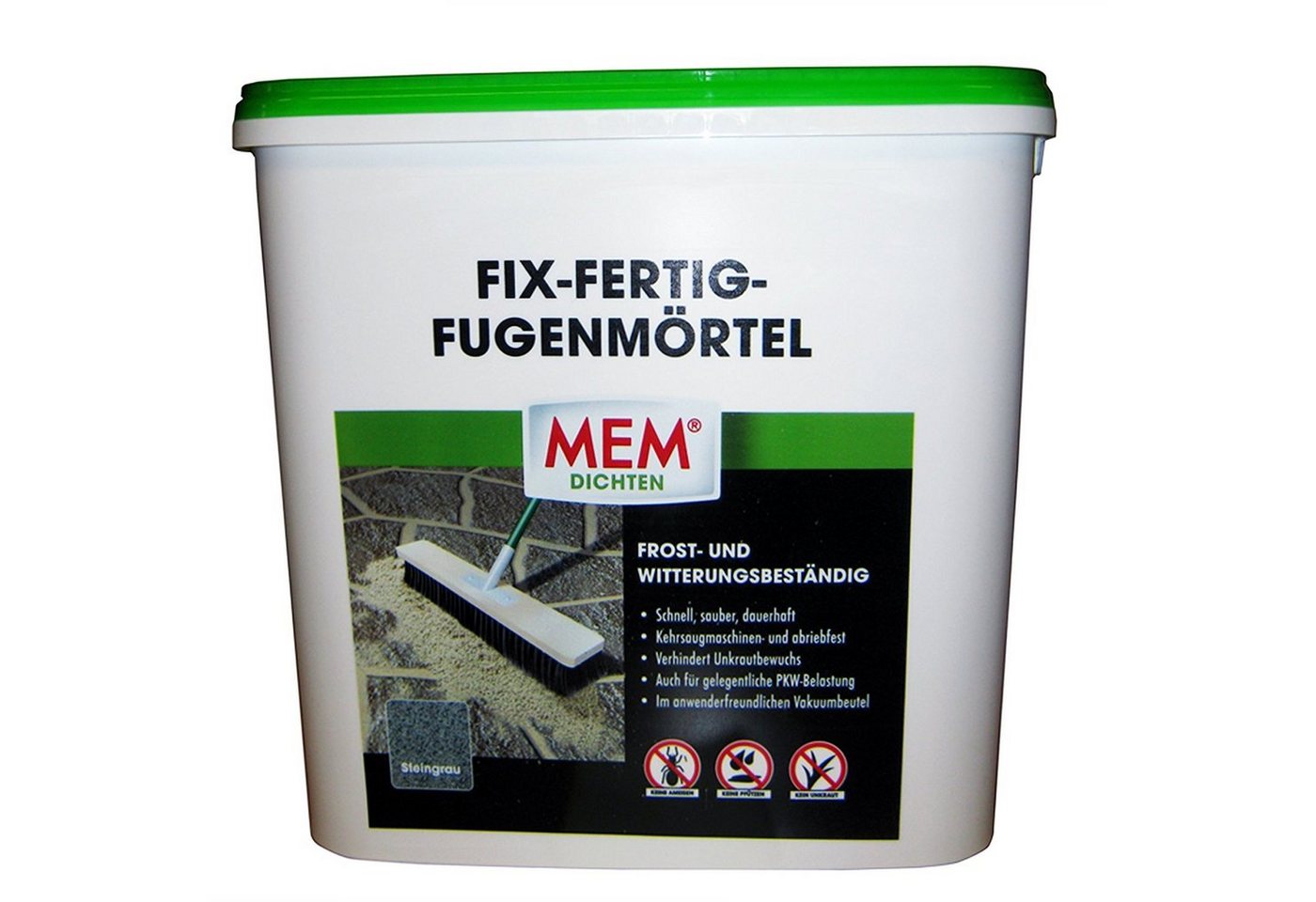 MEM Bauchemie Fugenmörtel MEM Fix Fertig Fugenmörtel Steingrau 12,5 Kg von MEM Bauchemie