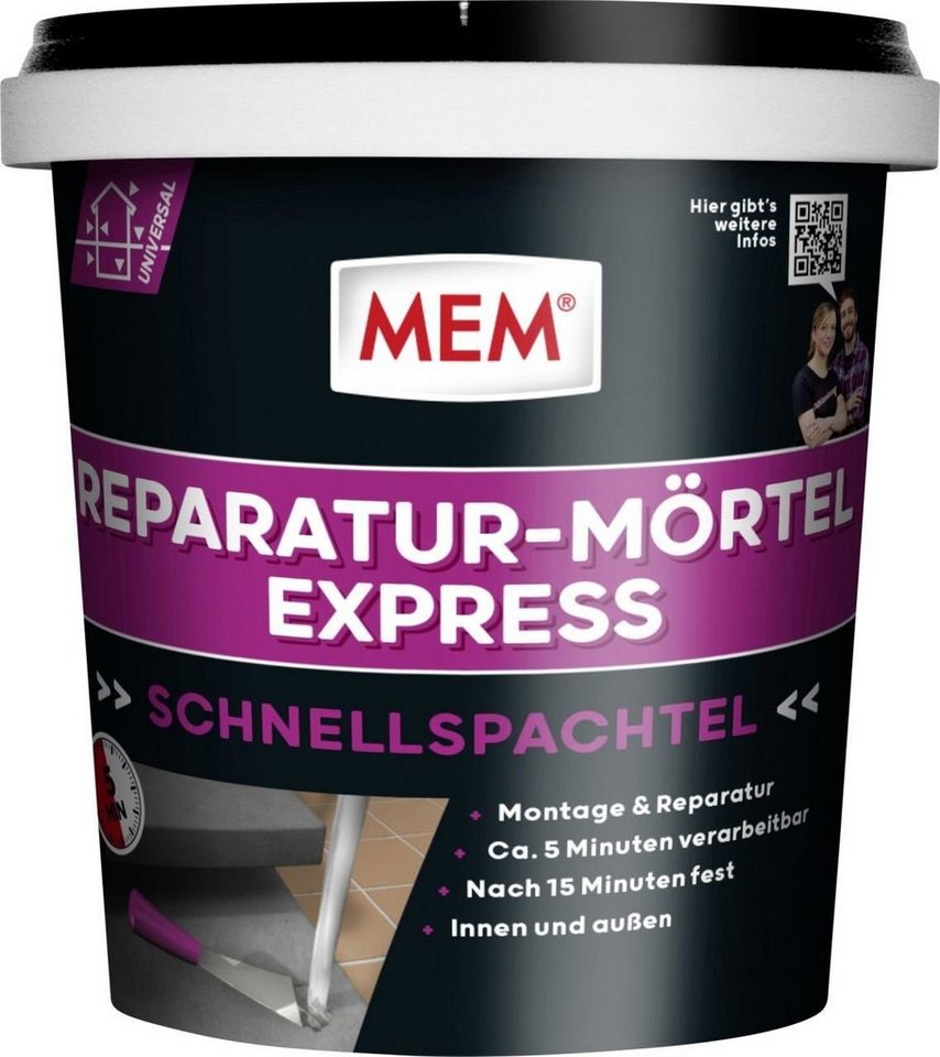 MEM Bauchemie Fugenmörtel MEM Reparatur-Mörtel Express, 1 Kg von MEM Bauchemie