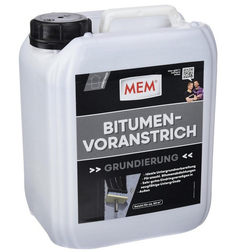 MEM Bauchemie Reparaturmasse MEM Bitumen-Voranstrich, 5 Ltr von MEM Bauchemie