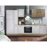 Küchenzeile alina Küchenblock ca. 310 cm ohne E-Geräte Weiß / Eiche Nb. von MENKE