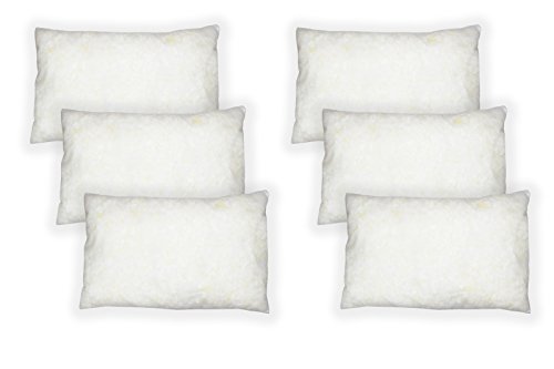 Dekokissen Kissen Sofakissen Couchkissen Schaumstoffflocken Füllung mit Reißverschluss (30 x 50 cm, 6) von MERINO Kissen und Steppbetten Manufaktur