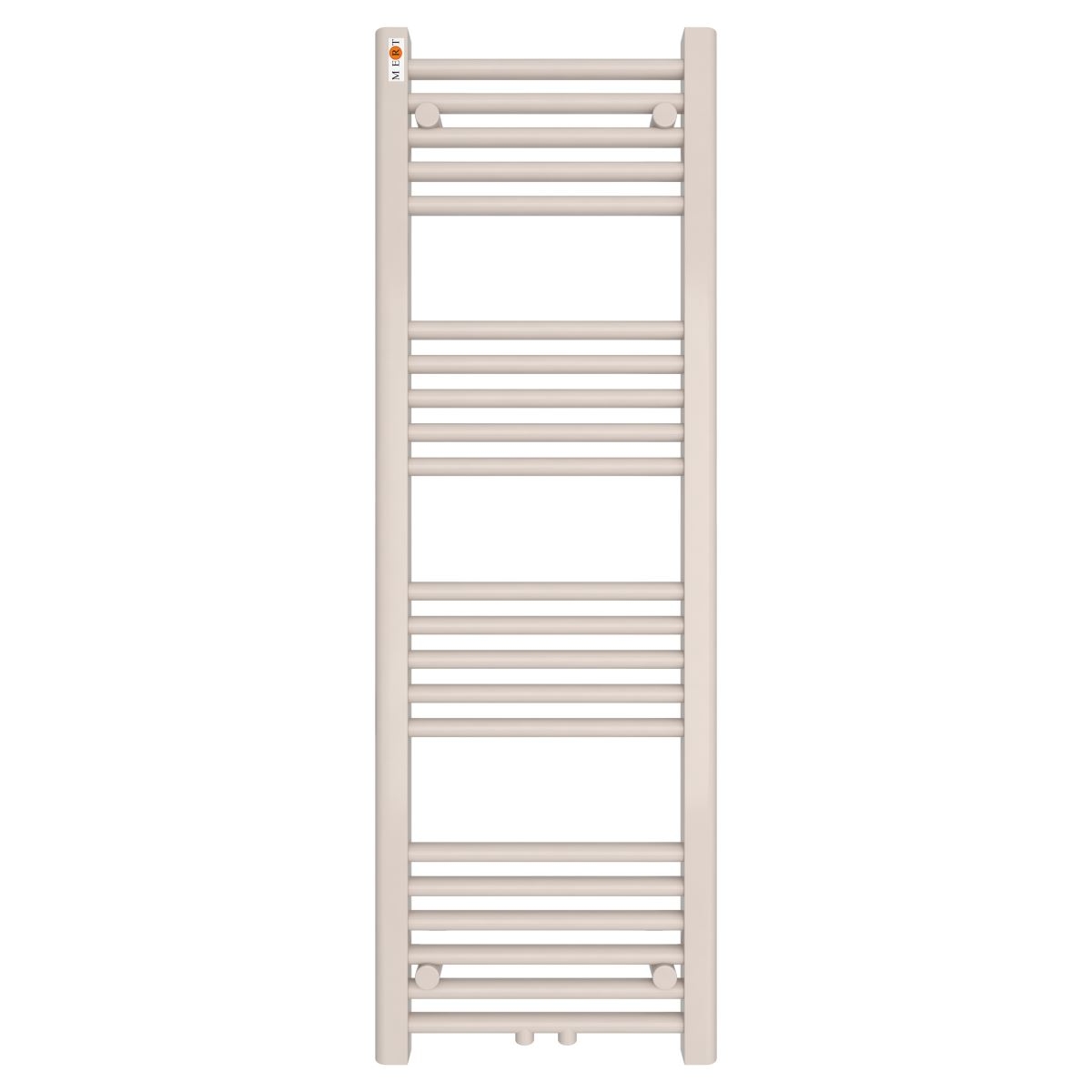 MERT Badheizkörper Standard gerade 400 x 1200 mm chrom mit Mittelanschluss von MERT