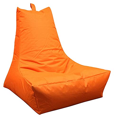 Mesana XXL Lounge-Sessel, 100x90x80 cm, Sitzsack Outdoor & Indoor, wasserabweisend, orange von MESANA