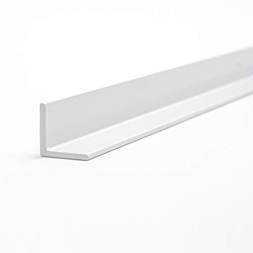 Aluminium Winkel Aluwinkel Winkelprofil Weiß oder Anthrazit pulverbeschichtet 1-3 m 30 x 30 x 2 mm x 1.000+-4 mm Weiß RAL 9016 glänzend von METALXACT