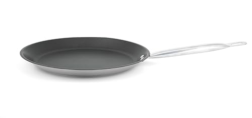 METRO Professional Crepepfanne | Edelstahl | Ø 28 cm | beschichtet | Induktion | Spülmaschinenfest | Pfannkuchenpfanne | Backofenfest | Antihaftbeschichtung | Pancake | Pfanne für Crepes | Pfannkuchen von METRO Professional