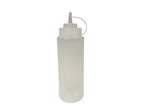 METRO Professional Dosierflasche mit Spritztülle (1025 ml) | Spenderflasche | Quetschflasche | Squeezebottle | Saucenflasche für gewerblichen Einsatz geeignet | Ø 8 cm, 26.5 cm | transparent von METRO Professional