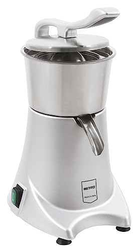 METRO Professional Elektrische Saftpresse GJU2001, 230 W, 200 ml/min, inkl. Kegel, silber von METRO Professional