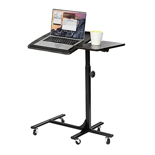 MEUBLE COSY Laptoptisch Höhenverstellbar mit Rollen Laptopständer Tischständer Notebookständer Projektionstisch Tisch Beistelltisch von MEUBLE COSY