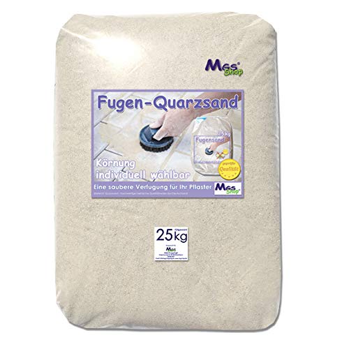 25kg Fugensand geprüfte Qualität Quarzsand Körnung wählbar (0.3-0.6 mm) von MGS SHOP