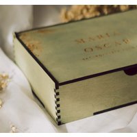 Erinnerungsbox| Personalisierte Holzkiste | Personalisierter Name Holz Aufbewahrungsbox Leer Geburtstagsgeschenk Für Frau Jahrestagsgeschenk Paare von MIBLE