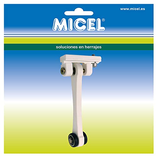 MICEL - 92587 Riemenscheibe für Pergola, mit Doppellager, Verlängerung 90 mm, weiß, 65 x 18,5 x 109 mm von Micel