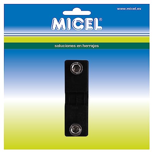 MICEL - 92590 - Seilzug für Pergola, inkl. Platte und zwei Schrauben, schwarz, 65 x 20 x 15,7 mm von Micel
