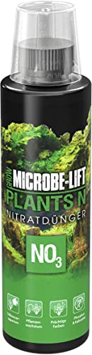 MICROBE-LIFT Plants N - 236 ml - Stickstoff-/Nitratdünger, fördert prächtigen Pflanzenwuchs in Süßwasseraquarien, ideal für Aquascaping, phosphatfrei. von MICROBE-LIFT