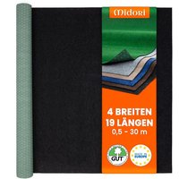 Rasenteppich 67 x 50 cm Schwarz mit Noppen Kunstrasen Teppich Balkon Terrasse Outdoor von MIDORI