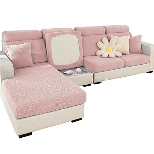 MINGPINHUIUS Sofa Sitzkissenbezug Stretch Sofabezug, Universal Elastisch Sofa Seat Cover, rutschfest Sofa Überzug Schonbezug für Sofakissen L-Förmig Chaiselongue Möbelschutz von MINGPINHUIUS