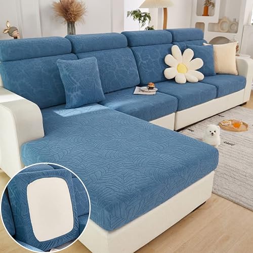 MINGPINHUIUS Sofa Sitzkissenbezug Stretch Sofabezug, Universal Elastisch Sofa Seat Cover, rutschfest Sofa Überzug Schonbezug für Sofakissen L-Förmig Chaiselongue Möbelschutz von MINGPINHUIUS