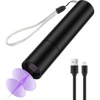 Minkurow - UV-Taschenlampe uv 365 nm Schwarzlicht Hochleistungs-3 w UV-Härtungslampe 3 Modi usb wiederaufladbare Taschenlampen von MINKUROW