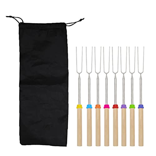Marshmallow-Roasting-Sticks 32” Extendable Stainless Steel Smores-Sticks Campfire-Sticks Hot-Dog-Sticks For-Camping von MISUVRSE