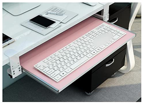 MJZYP Computer-Schreibtisch-Verlängerungsplatte, Ergonomics Schreibtisch Erweiterung, Tastaturablage Unter Dem Schreibtisch, Computer Schublade zum Tippen C,55cm von MJZYP
