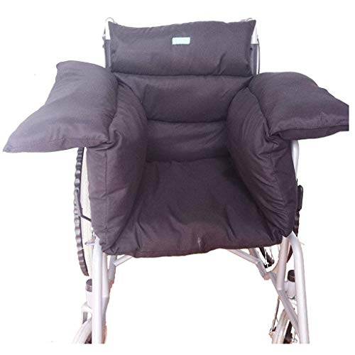 MJZYP Rollstuhlkissen Mit Rückenstütze, Integriertes Rollstuhl-Sitzkissen Sitzkissen Für Bürostuhl Home Office Dekomprimierung Anti-Dekubitus Rollstuhl-Kissen von MJZYP