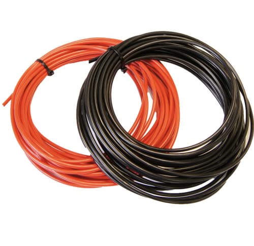 Flexibles PVC-Kabel-Set für Automobil-Verkabelung, 12 V, 24 V, Batterie, 39/50/70 A, 3 mm, 6 mm, 10 mm, 3 mm, Rot + Schwarz, 1 m von MKGT