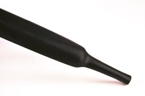 Schrumpfschlauch schwarz Meterware Schrumpfrate 2:1 Schrumpfschläuche alle Größen (38/19,0mm) von MKV