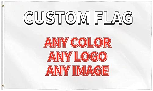 Custom Flagge, 3x5 FT Einseitig Benutzerdefinierte Flagge Gartenbanner, Benutzerdefinierter Druck Ihr Design/Logo/Bild/Wörter, für Hausgarten Rasen Draussen Dekor von MLMYH