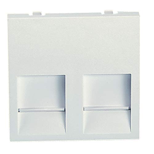 Ortronics ED56/6 ED56/6 Flaches Modul mit Staubschutz, 45 x 45 cm, 2 Stecker, 45 x 45 x 7 cm von MMConecta