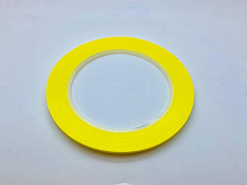 3M 471 Vinyl Klebeband, Abdeckband, Dekorationstreifen, Rot, Gelb, Blau, 2-10mm x 33 Meter Variationen (2mm, Gelb) von MMM