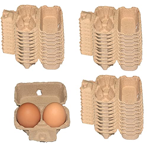 MNJR 30 Stück Eierschachtel Eierkartons für 6 oder 2 Eier,Eierverpackung Eierschachteln für Hühnereier, Eierhöcker, Farm Freshies Leere Eierkartons Eierablagehalter, Geschenkschachtel Ostern (2 Eier) von MNJR