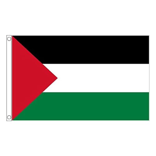 MOFIC Palästina-Flagge, 90 x 150 cm, lebendige Farben und lichtbeständig, palästinensische Nationalflaggen, Polyester, Hausbanner mit Messingösen, Freiheit, Palästina-Flagge von MOFIC