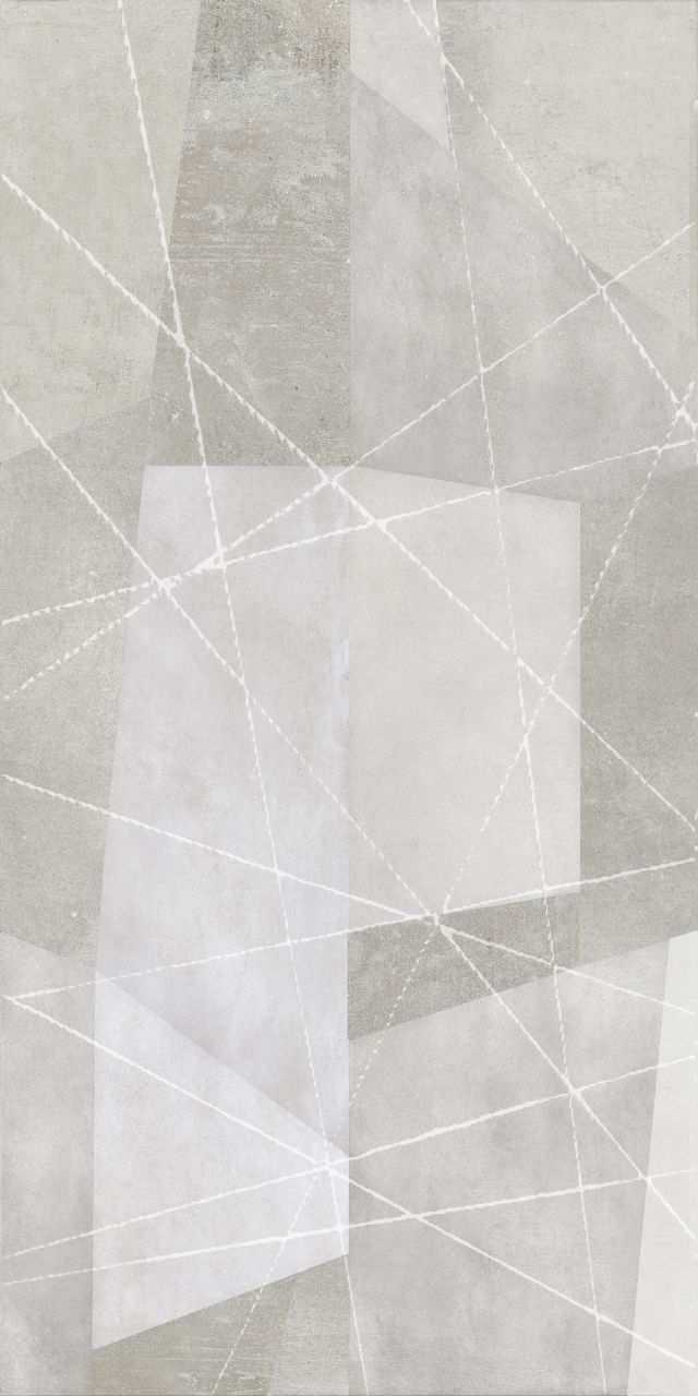Bodenfliese Feinsteinzeug Tangran 60 x 120 cm weiß-mix von MOMASTELA