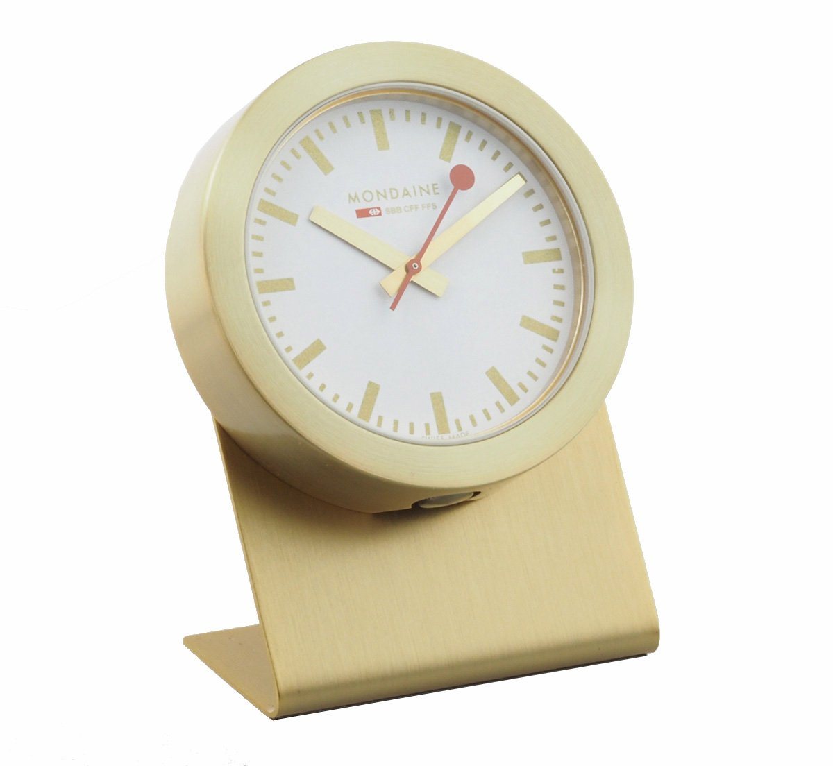 MONDAINE Tischuhr A660.30318.82SBG Magnet Clock Tischuhr Reiseuhr 49 mm Ø Neu von MONDAINE