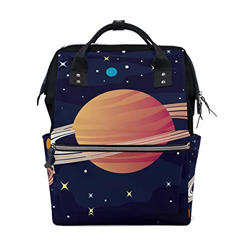 Montoj Rings of Saturn Canvas Rucksack Reise Campus Rucksack von MONTOJ