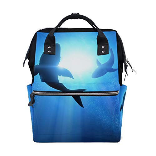 Montoj Rucksack mit Dophin-Motiv, Segeltuch, für Reisen von MONTOJ