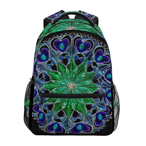 Montoj Sacred Geometry Reisetasche Campus Rucksack Unisex Schule Daypack Mehrfarbig 5 OneSize von MONTOJ