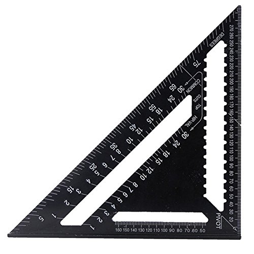 30,5 cm metrisches Dreieck-Winkelmesser aus Aluminiumlegierung für Ingenieur, Zimmermannschaft, Rahmen, Dachdecken, Bauen und Umbau Projekte von MOOUK