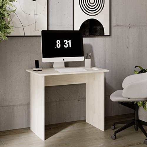 MRBLS_HOME Schreibtisch - minimalistisches Design & robuste Qualität – Bürotisch Computertisch Arbeitstisch Laptop-Tisch – für Büro Arbeitszimmer Homeoffice (Kiefer) - 90 x 73 x 50 cm (B/H/T) von MRBLS_HOME