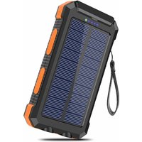 20000 mAh Solar-Ladegerät mit 2 USB-tragbaren externen Akkus, kabellose Powerbank, schnelles Aufladen für Smartphones, Tablets, Outdoor-Camping von MUMU