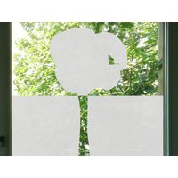Fenster Deko Folie Baum, Sichtschutz Glas Selbstklebend Katze, Blickschutz Kinderzimmer, Fensterbild Baum von MUSTERLADEN