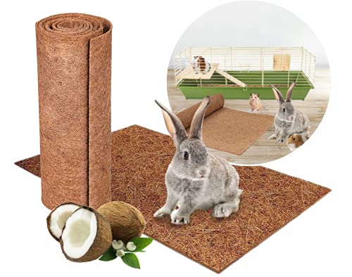 Nager-Teppich aus 100% Kokosfasern 100 x 300 cm / 7mm, Nagermatte geeignet als Käfig Bodenbedeckung für Kaninchen, Meerschweinchen, Hamster, Degus, Ratten und andere Nagetiere - Nagerteppich von MW.Shop.24