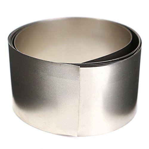 MYAMIA 99.96% Reine Nickel-Metall-Folie Silber Grau NI Geplatzten Dünnen Blech 0.1 x30x1000Mm von MYAMIA