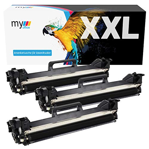 MYOFFICE 3X CF217A 17A Tonerkartusche für HP Laserjet Pro M102 M130 M102W M102a M130FN M130FW M130NW M130a M134 Series kompatibel CF217A 17A Schwarz Drucker 1600 Seiten 3er Pack von MYOFFICE