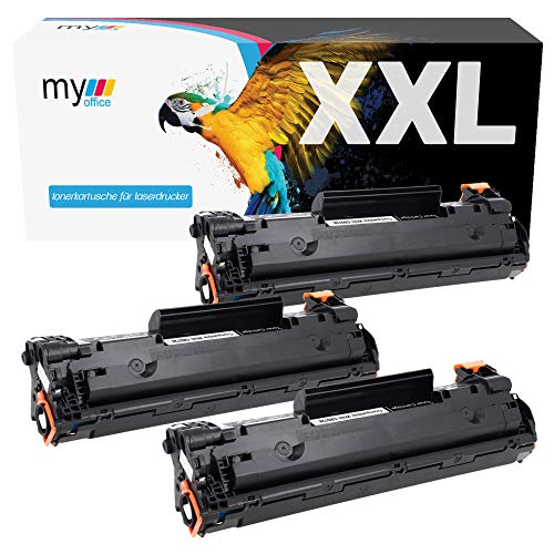 MYOFFICE 3X CRG-728 Tonerkartusche für Canon i-SENSYS MF4410 MF4430 MF4550d MF4570dn MF4580dn MF4730 MF4750 MF4780 MF4870dn MF4890 MF4890dw Kompatibel Schwarz Drucker 2100 Seiten 3er Pack von MYOFFICE