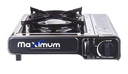 Maximum Premium Edelstahl Gaskocher mit Tragekoffer von MaXimum