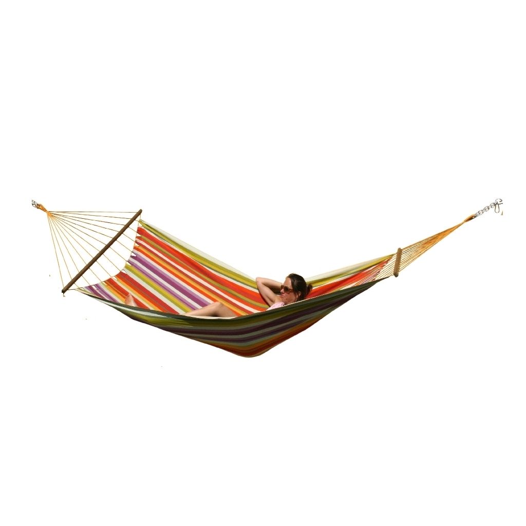 Caribe Costa Rica pole hammock colorful cotton von MacaMex