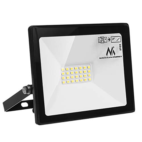 Maclean MCE520 WW LED Flutlicht Strahler LED Fluter IP65 Wasserdicht Scheinwerfer Außenbeleuchtung Licht Slim Premium 1600lm (Warmweiß 3000K, 20W) … von Maclean